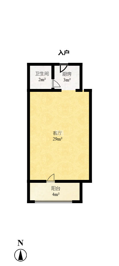 星城映象  1室1厅1卫   29.00万