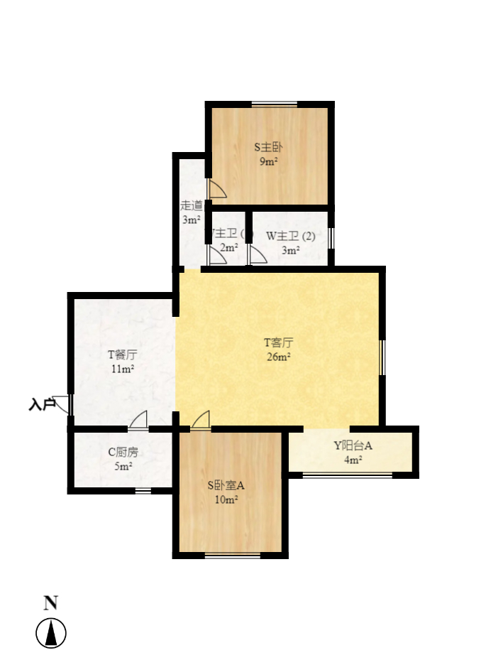 湘核佳苑  2室2厅1卫    1800.0元/月 湘核佳苑  2室2厅1卫    1800.0元/月户型图