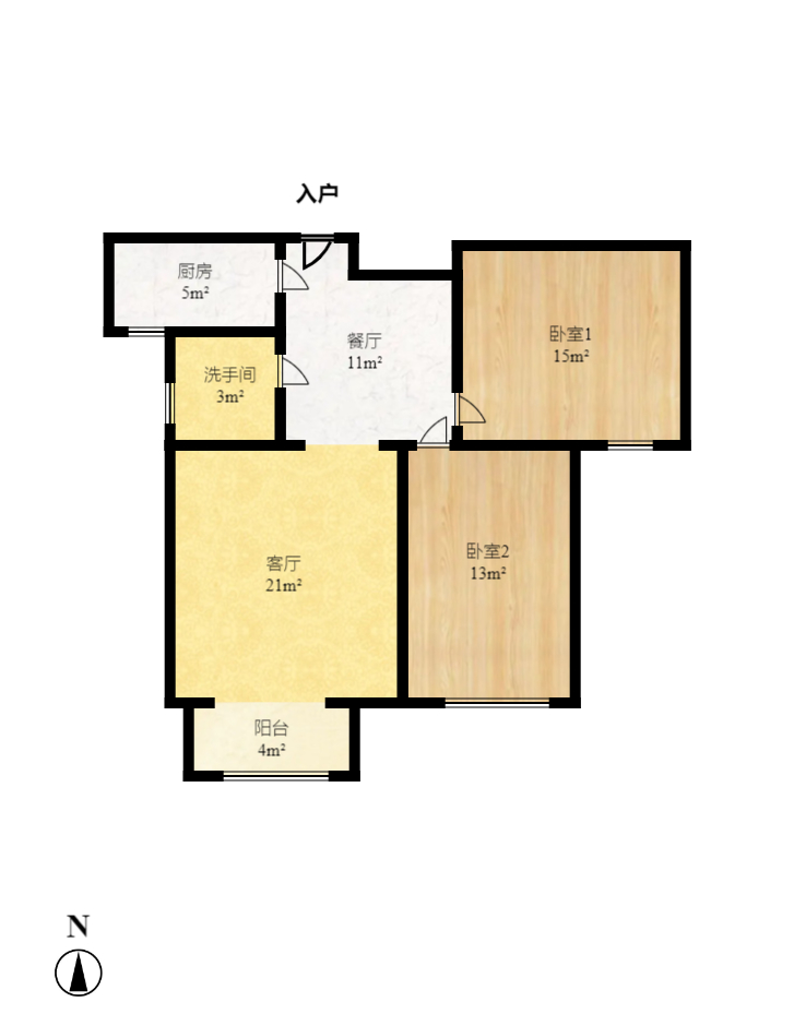 芙蓉公馆  2室1厅1卫    2600.0元/月 芙蓉公馆  2室1厅1卫    2600.0元/月户型图