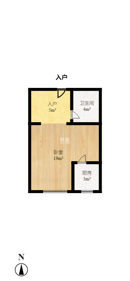 天健芙蓉盛世一期  1室1厅1卫   25.80万