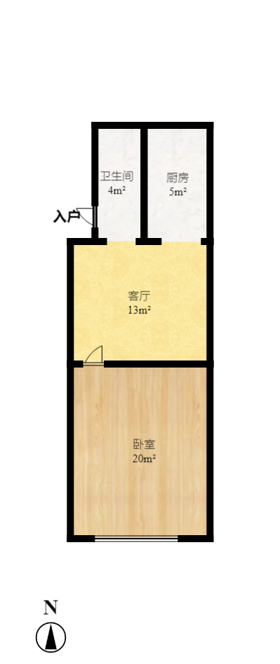 蒋家垅社区  1室1厅1卫   22.00万室内图1
