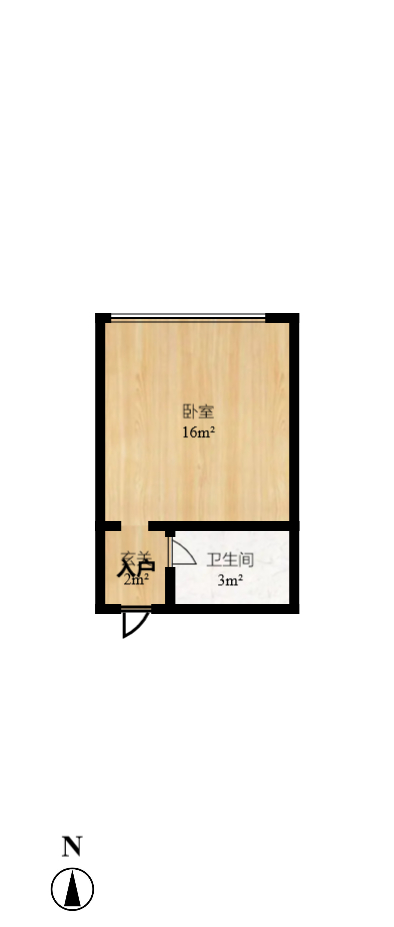 四季美景一、二期 1室1厅1卫 900.0元/月 四季美景一、二期 1室1厅1卫 900.0元/月户型图