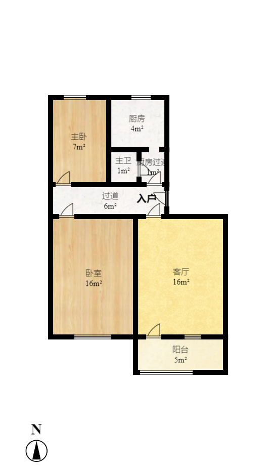 戥子桥药监局宿舍（长沙市食品药品监督管理局）  2室2厅1卫    47.99万室内图1