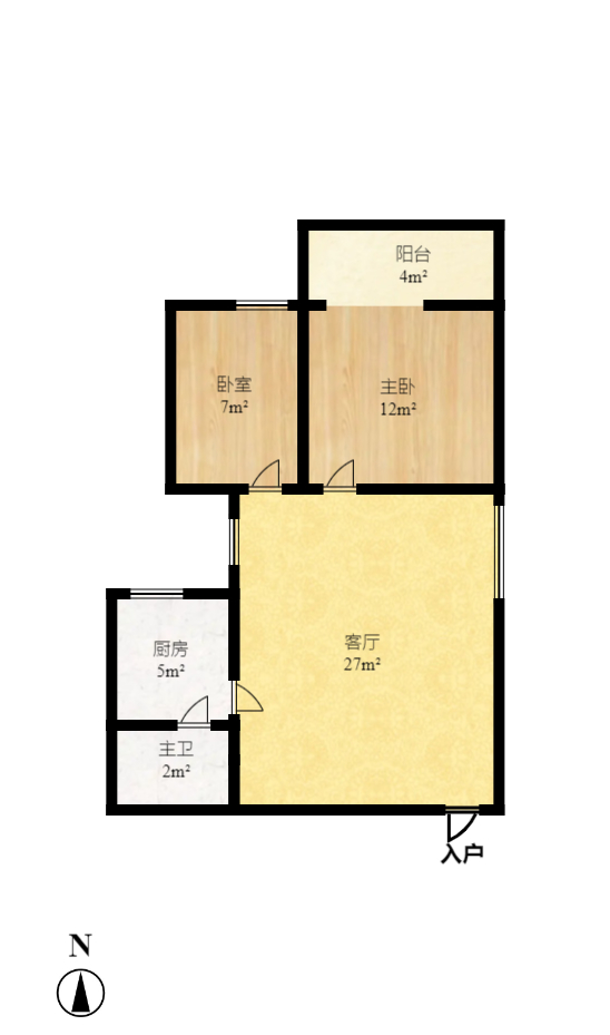 雄踞都市东家 2室1厅1卫 1800.0元/月 雄踞都市东家 2室1厅1卫 1800.0元/月户型图