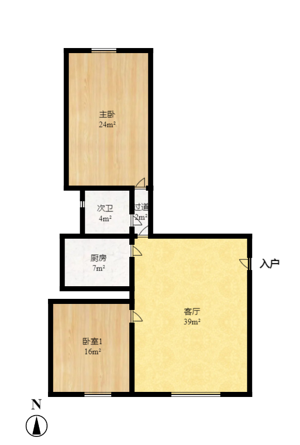 好家园  2室2厅1卫   59.80万室内图1