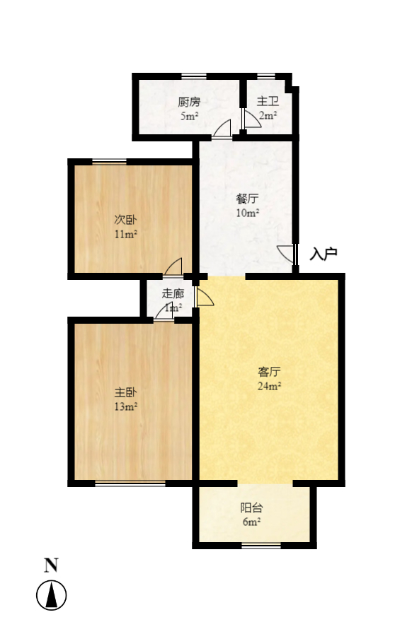 仁和家园  3室2厅1卫   1200.00元/月室内图1