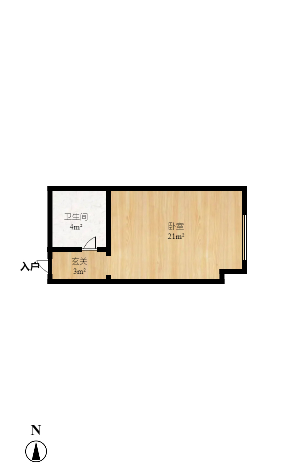 富兴旺角  1室1厅1卫    1450.0元/月 富兴旺角  1室1厅1卫    1450.0元/月户型图