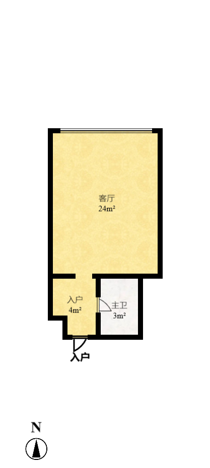 三角花园星城  1室0厅0卫    2200.0元/月 三角花园星城  1室0厅0卫    2200.0元/月户型图