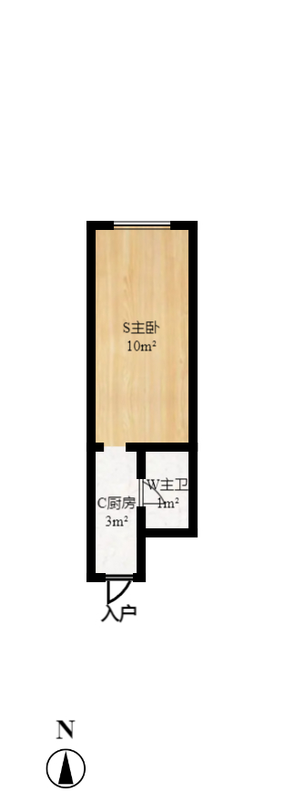 叠彩兰亭  1室1厅1卫    1400.0元/月 叠彩兰亭  1室1厅1卫    1400.0元/月户型图