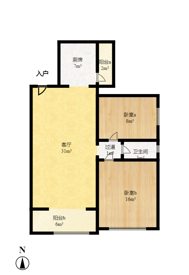 中悦领秀金都 3室2厅1卫 1500.0元/月 中悦领秀金都 3室2厅1卫 1500.0元/月户型图