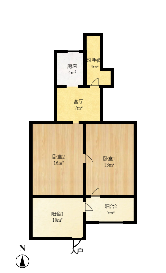省儿童医院单位宿舍  3室2厅1卫   4000.00元/月户型图
