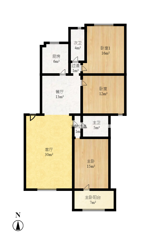 芙蓉苑  3室2厅2卫    2300.0元/月户型图