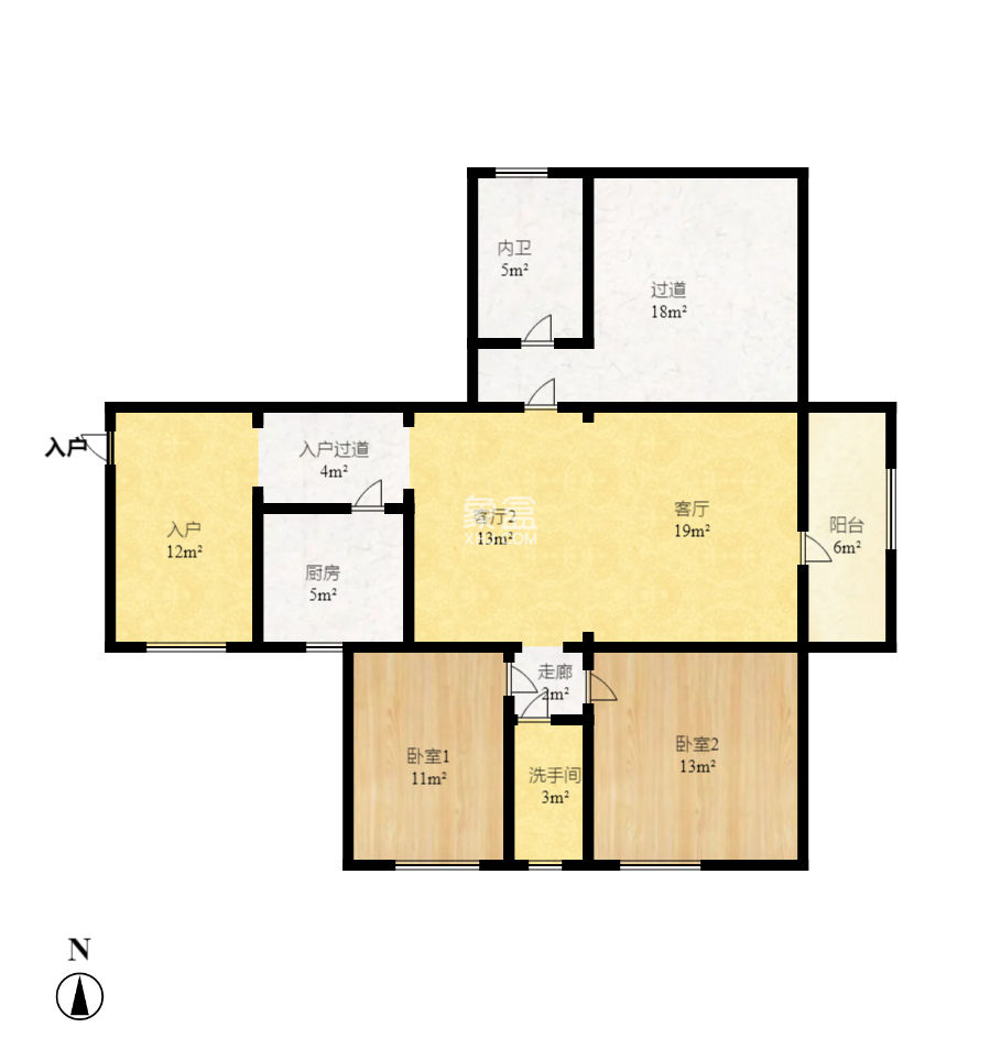 星城映象   44.92㎡      4000.0元/月小区图
