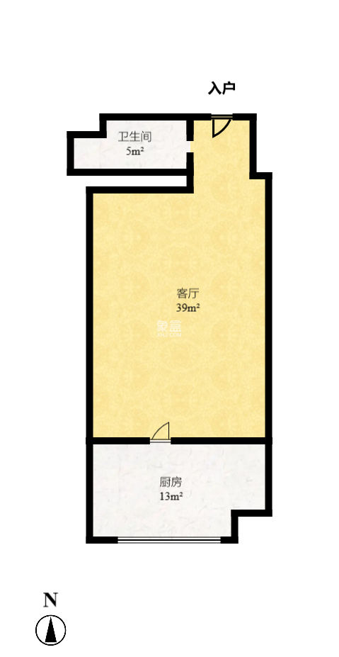 华菱蓝调国际（华菱.香墅美地）  2室2厅1卫   61.50万