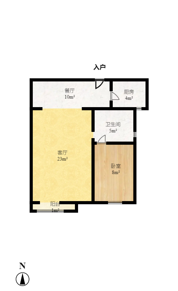 保利城（中航城国际社区、郡原美村）  4室2厅2卫    86.0万室内图1