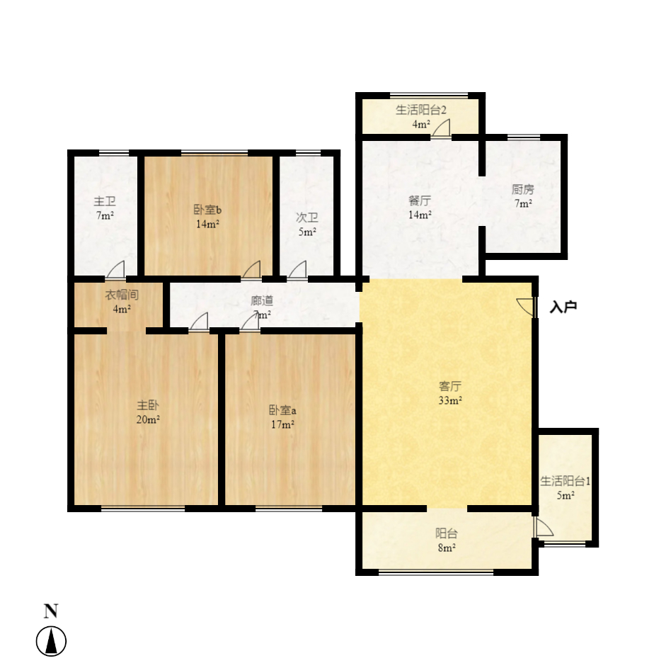 晟通牡丹舸  3室2廳2衛(wèi)    280.0萬室內(nèi)圖1