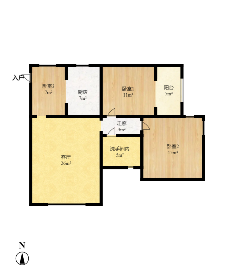 芙蓉上河图 3室2厅1卫 2400.0元/月 芙蓉上河图 3室2厅1卫 2400.0元/月户型图