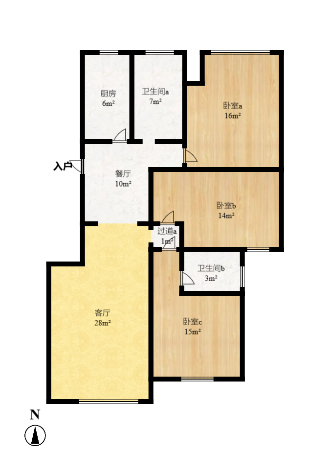 鄱阳小区  3室2厅2卫    2000.0元/月 鄱阳小区  3室2厅2卫    2000.0元/月户型图