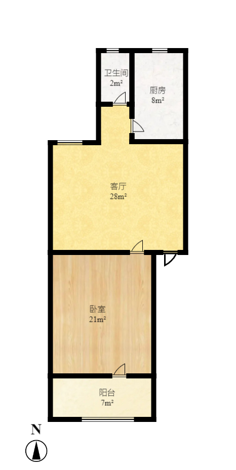 长坡社区 1室1厅1卫 800.0元/月 长坡社区 1室1厅1卫 800.0元/月户型图