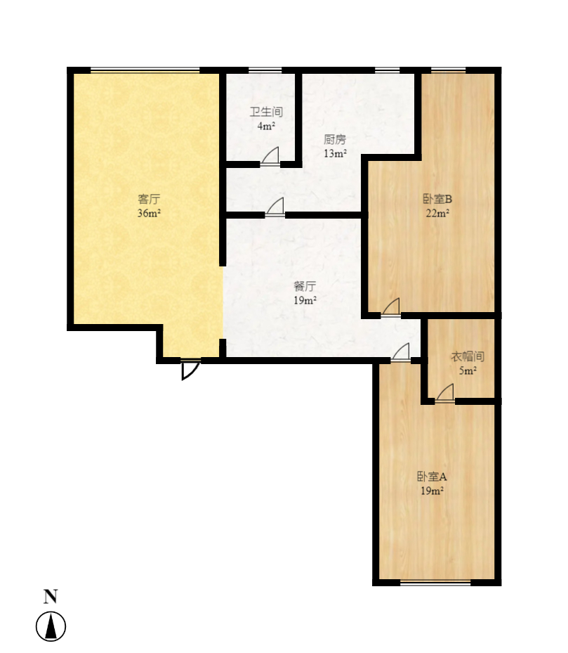都市春天 1室1厅1卫 1700.0元/月 都市春天 1室1厅1卫 1700.0元/月户型图