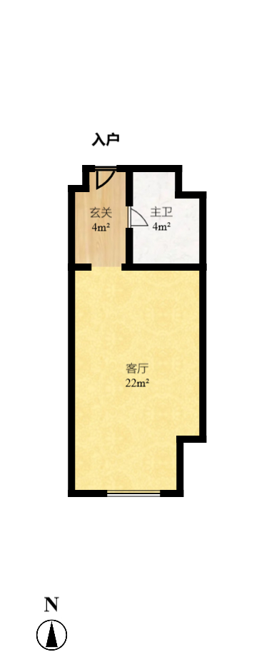 方略城市广场 1室1厅1卫 50.0万 方略城市广场 1室1厅1卫 50.0万户型图
