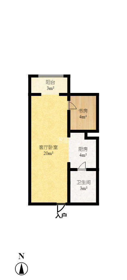 城市时光  1室1厅1卫    35.0万