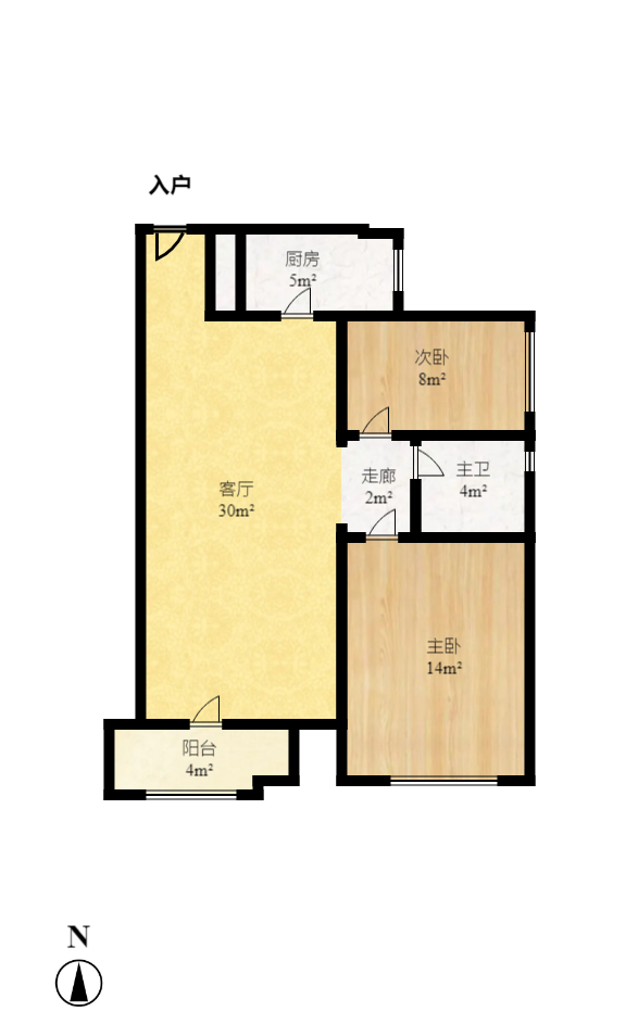 华润凤凰城三期 2室2厅1卫 1800.0元/月 华润凤凰城三期 2室2厅1卫 1800.0元/月户型图