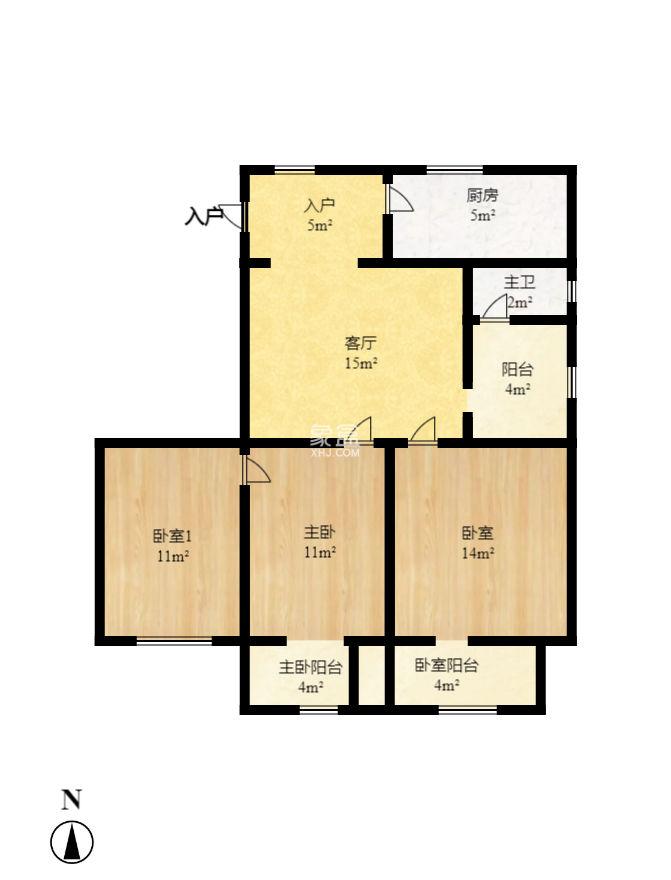 如意街散盘  3室1厅1卫   66.00万
