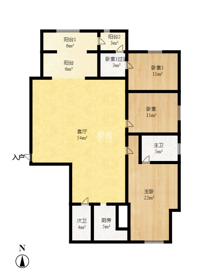 鑫溪大厦  3室2厅2卫   138.80万