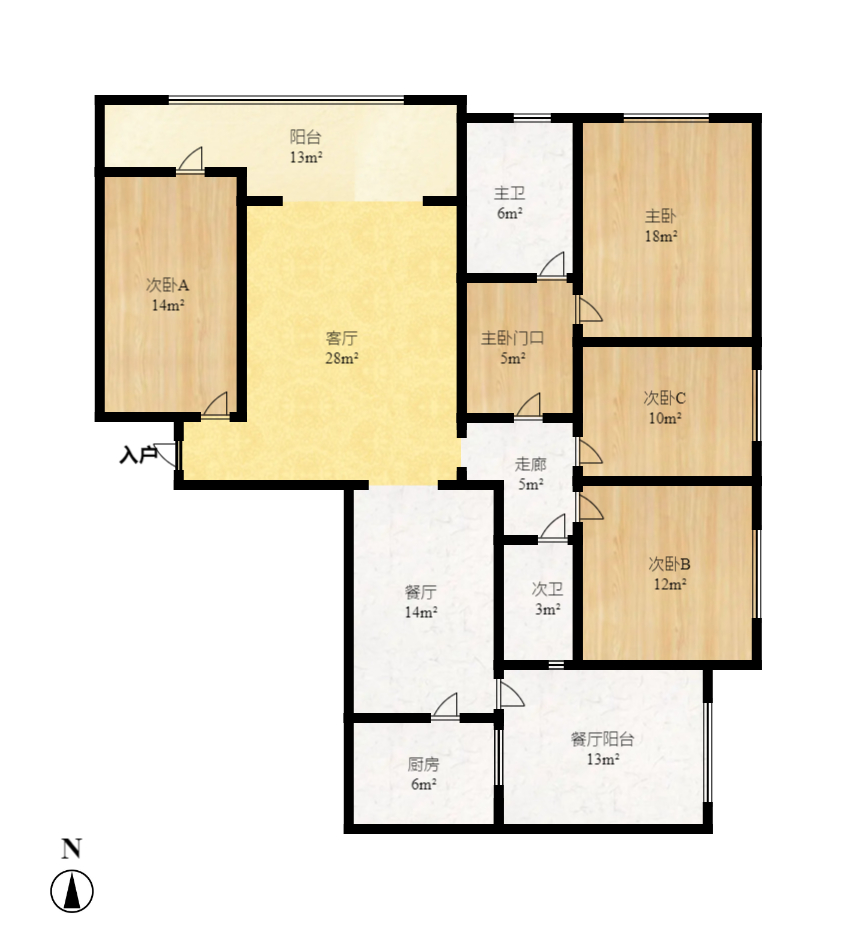 碧桂园威尼斯城  4室2厅2卫    3800.0元/月 碧桂园威尼斯城  4室2厅2卫    3800.0元/月户型图