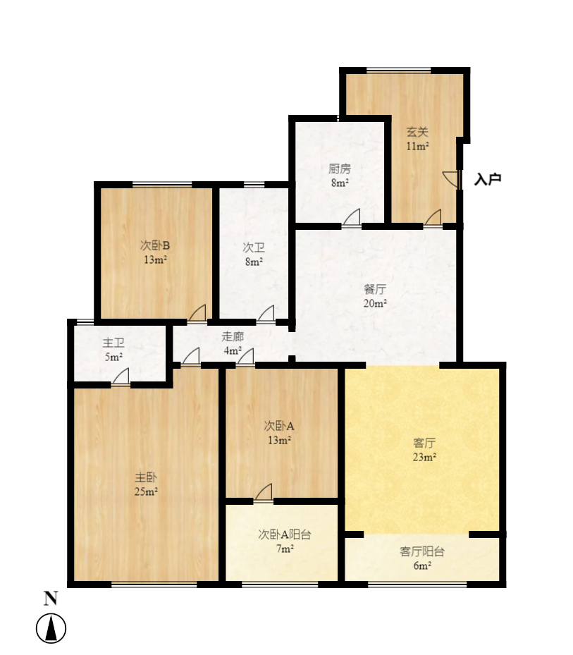 中建芙蓉和苑 3室2厅2卫 4500.0元/月 中建芙蓉和苑 3室2厅2卫 4500.0元/月户型图