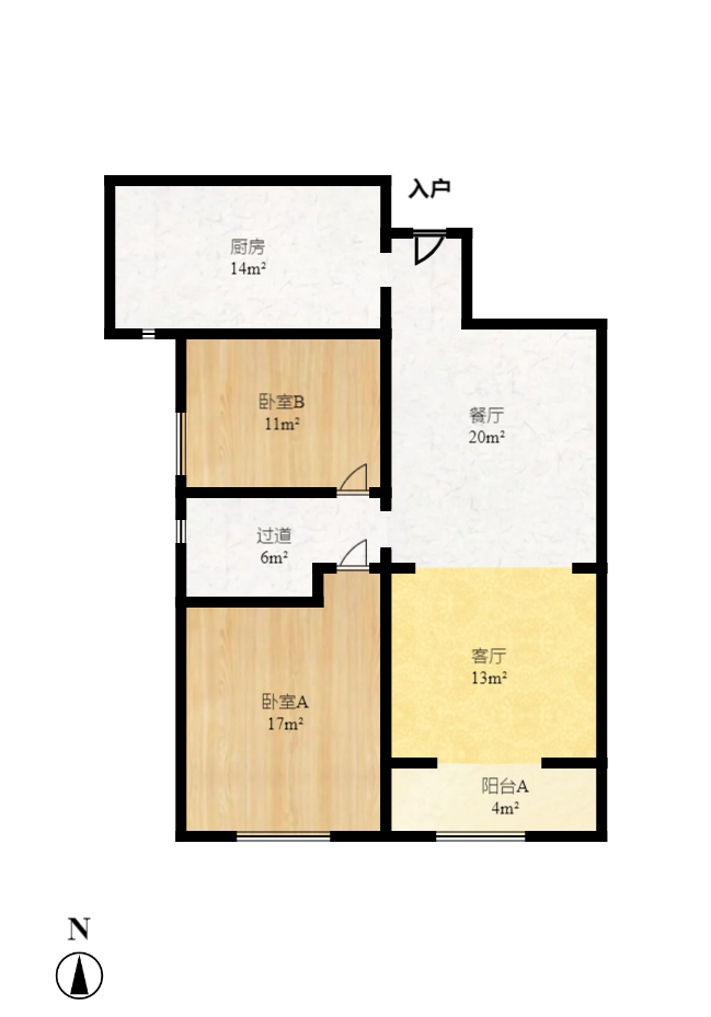 长沙欧洲城 2室1厅1卫 2000.0元/月 长沙欧洲城 2室1厅1卫 2000.0元/月户型图