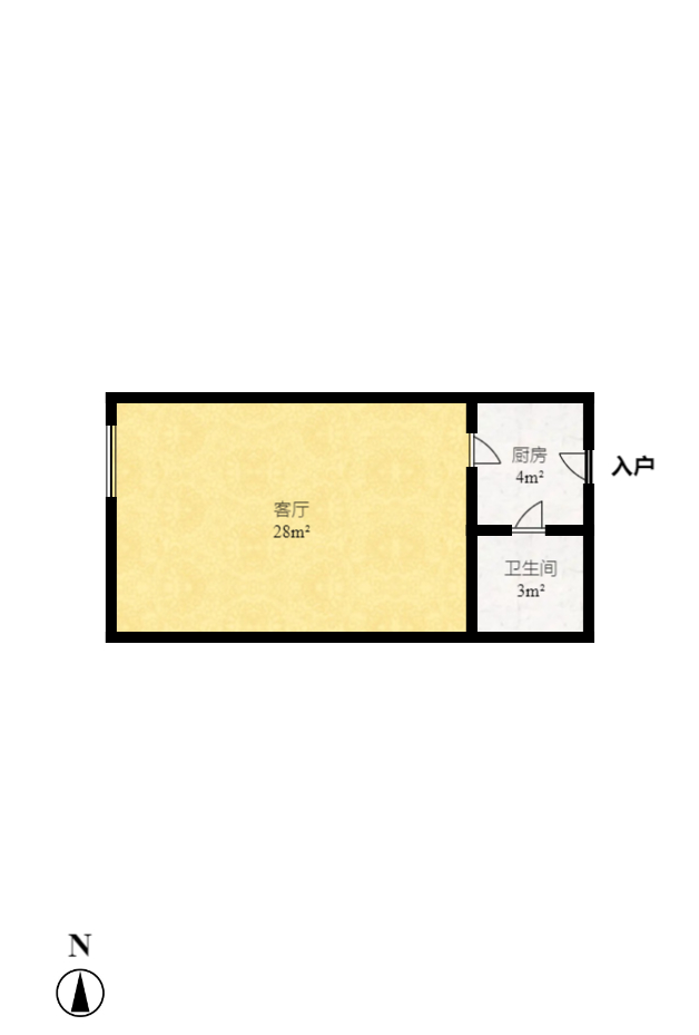 生活艺术城 1室1厅1卫 1300.0元/月 生活艺术城 1室1厅1卫 1300.0元/月户型图