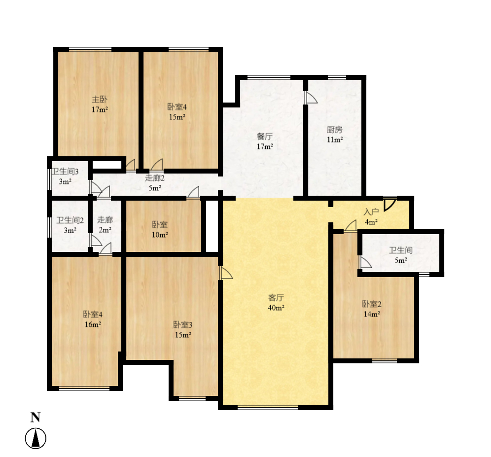 深业睿城  5室2厅2卫    236.64万 深业睿城  5室2厅2卫    236.64万户型图