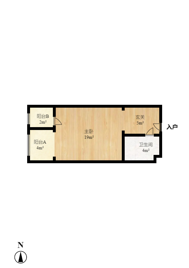 荣泰广场 1室0厅0卫 1500.0元/月 荣泰广场 1室0厅0卫 1500.0元/月户型图