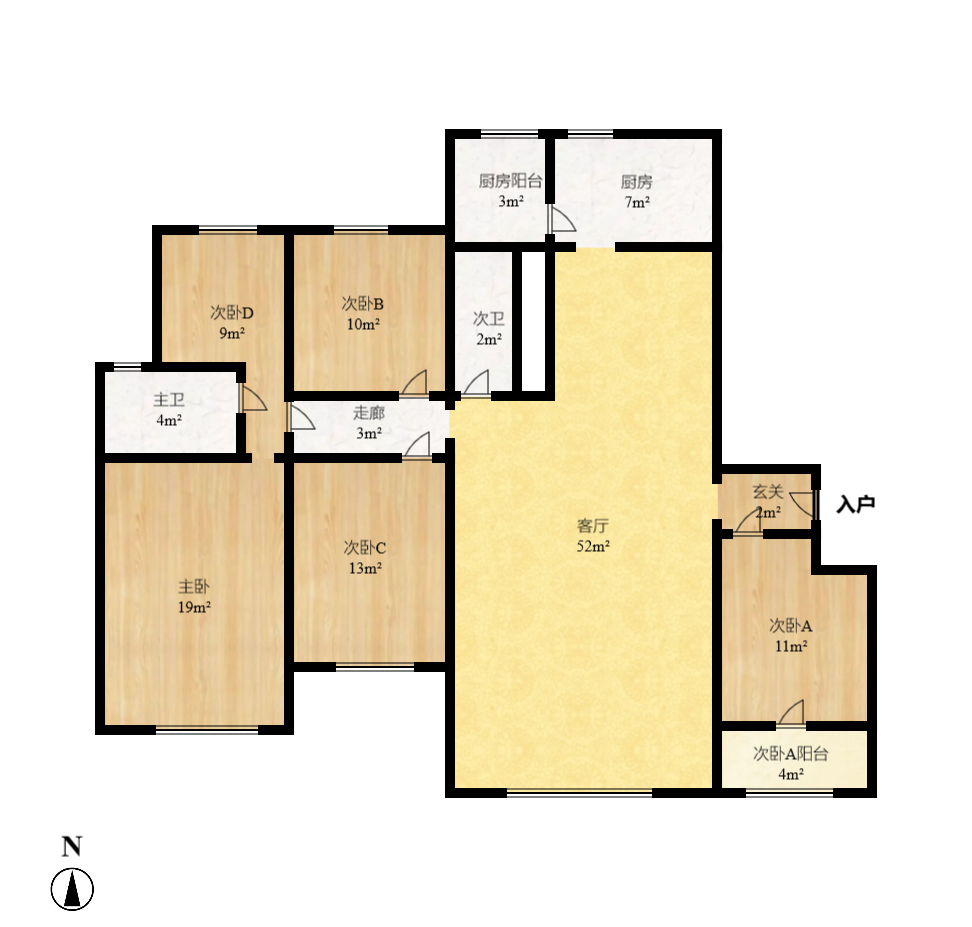 山水嘉园 2室2厅2卫 2000.0元/月 山水嘉园 2室2厅2卫 2000.0元/月户型图