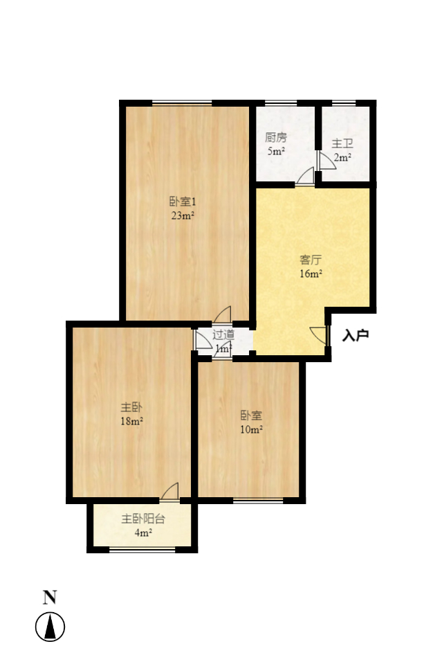 市总工会宿舍(司马里36号) 3室2厅1卫 1700.0元/月 市总工会宿舍(司马里36号) 3室2厅1卫 1700.0元/月户型图