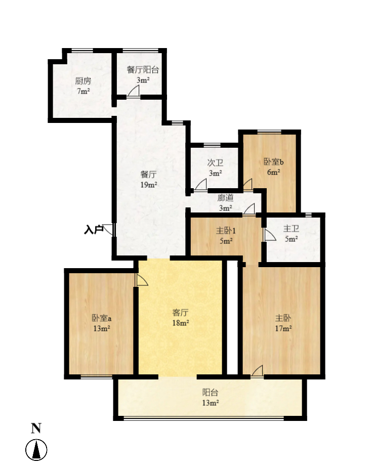 达美溪湖湾 4室2厅2卫 4500.0元/月 达美溪湖湾 4室2厅2卫 4500.0元/月户型图