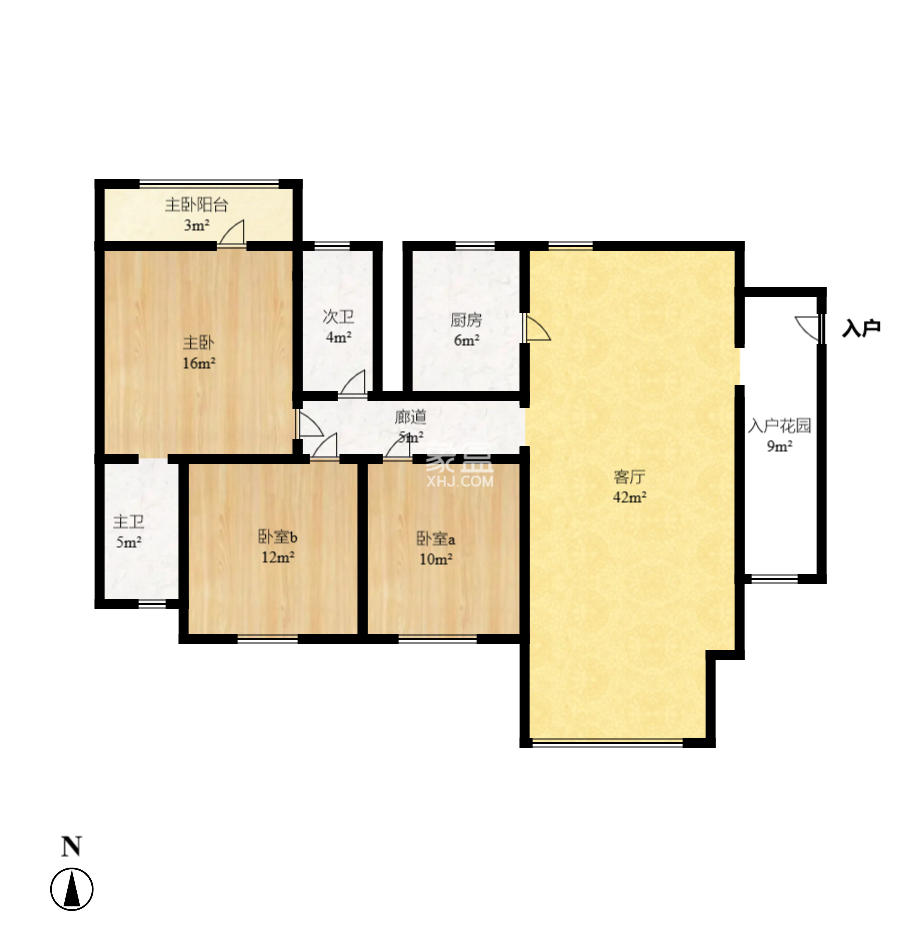 今时艺苑 3室2厅1卫 2500.0元/月 今时艺苑 3室2厅1卫 2500.0元/月户型图