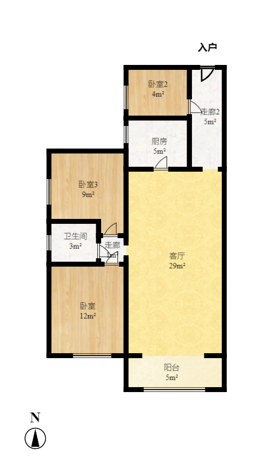 三景华御  2室2厅1卫    1580.0元/月 三景华御  2室2厅1卫    1580.0元/月户型图