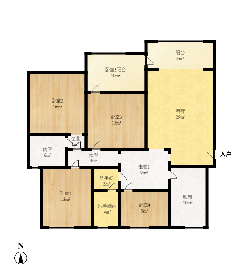 荷花园电信宿舍（天辰荷花苑）  1室2厅1卫   3500.00元/月室内图1