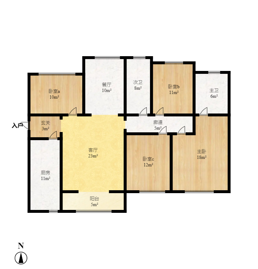 中国铁建梅溪青秀二期 4室2厅2卫 2800.0元/月 中国铁建梅溪青秀二期 4室2厅2卫 2800.0元/月户型图