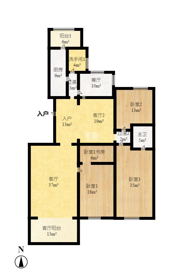 建鸿达华都（华都小户型及大华写字楼）  4室2厅2卫   400.00万