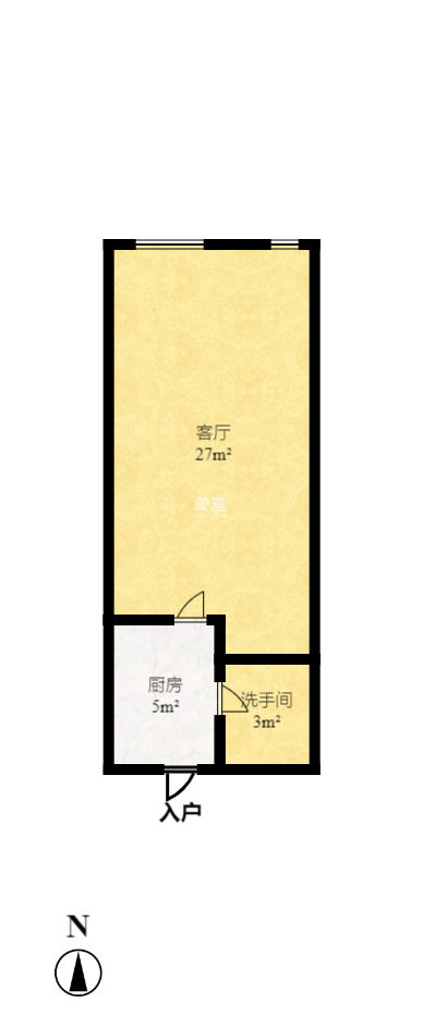 时代公馆  1室1厅1卫   30.80万