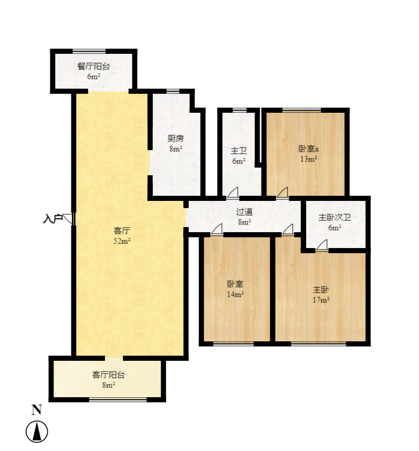 长永佳苑 3室2厅1卫 2000.0元/月 长永佳苑 3室2厅1卫 2000.0元/月户型图