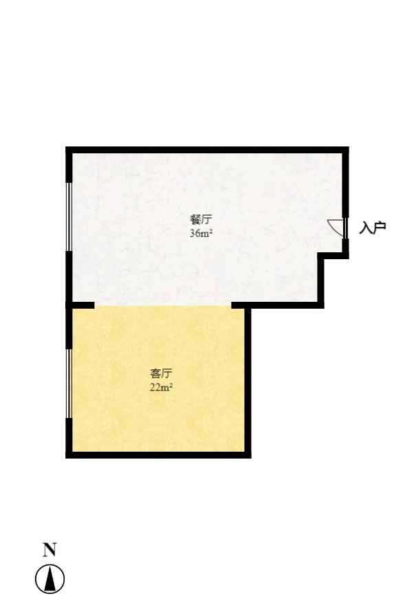 雄海花园  4室2厅2卫   3600.00元/月户型图
