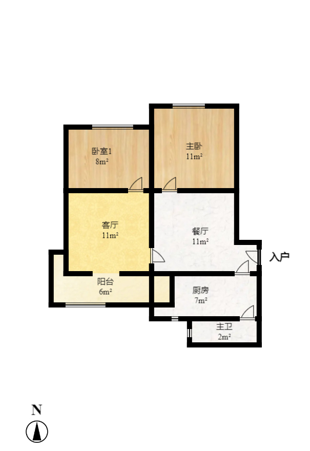 湖南省石油总公司宿舍  2室1厅1卫    3500.0元/月室内图1