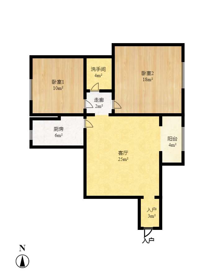 锦湘国际星城三期(锦绣苑) 1室1厅1卫 1700.0元/月 锦湘国际星城三期(锦绣苑) 1室1厅1卫 1700.0元/月户型图
