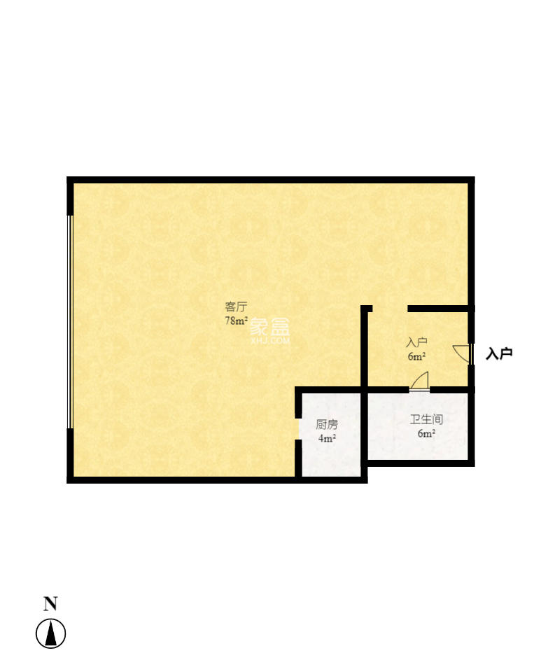 蓝湾国际广场 1室0厅0卫 8500.0元/月 蓝湾国际广场 1室0厅0卫 8500.0元/月户型图