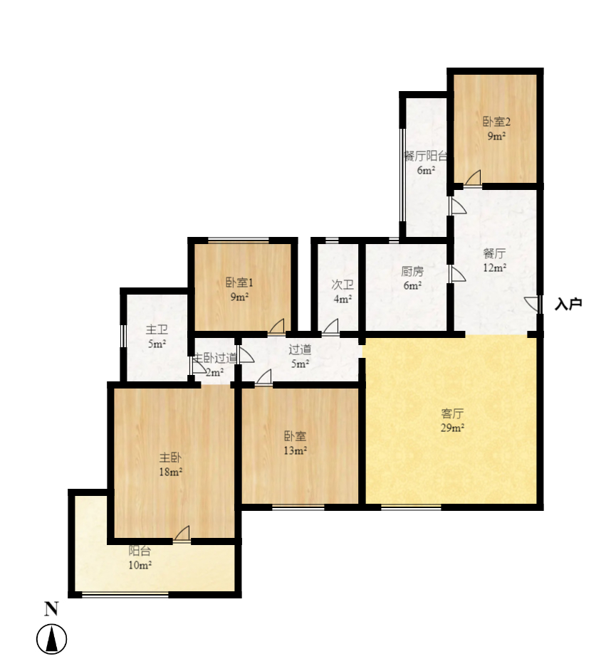 省建苑小区  4室2厅2卫   155.80万室内图1